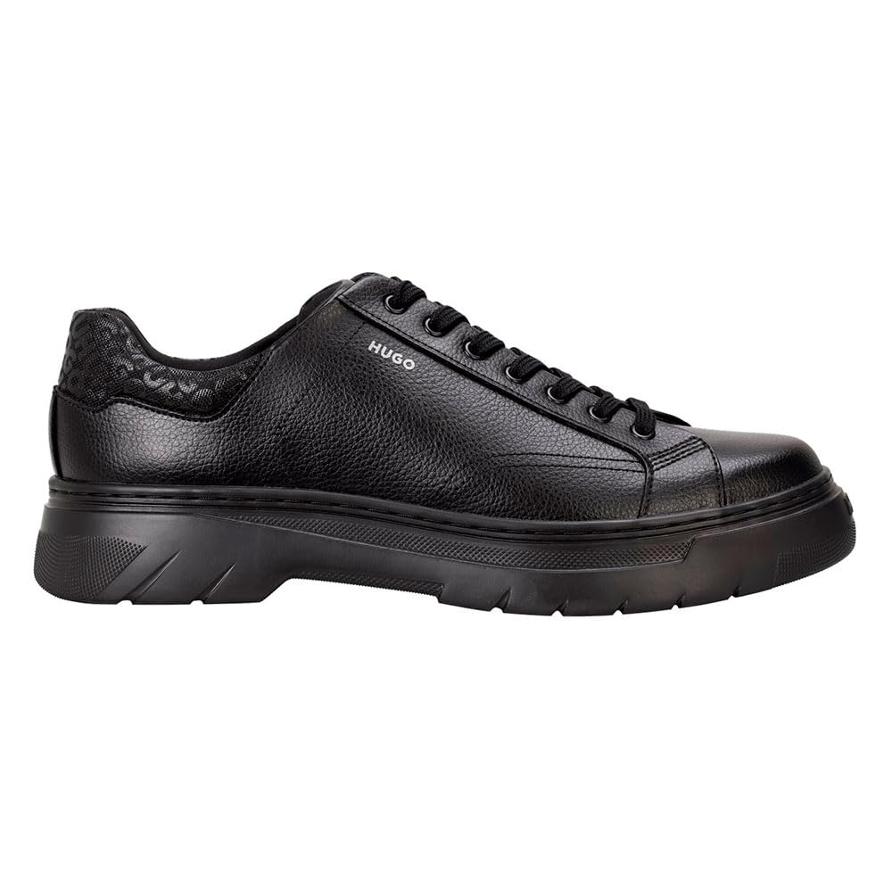 HUGO Men's Urian Derb Puny Derby Shoes, Black, 6.5 UK
