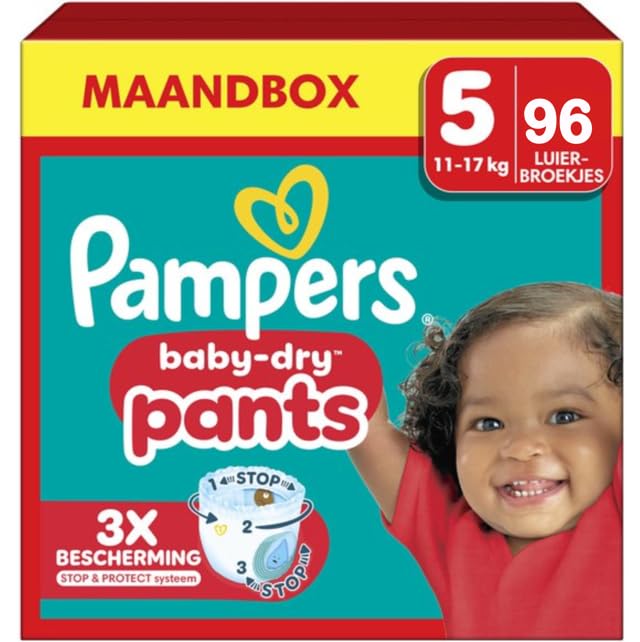 Pampers Baby-Dry Pants - Pañales (talla 5-96, 11-17 kg)