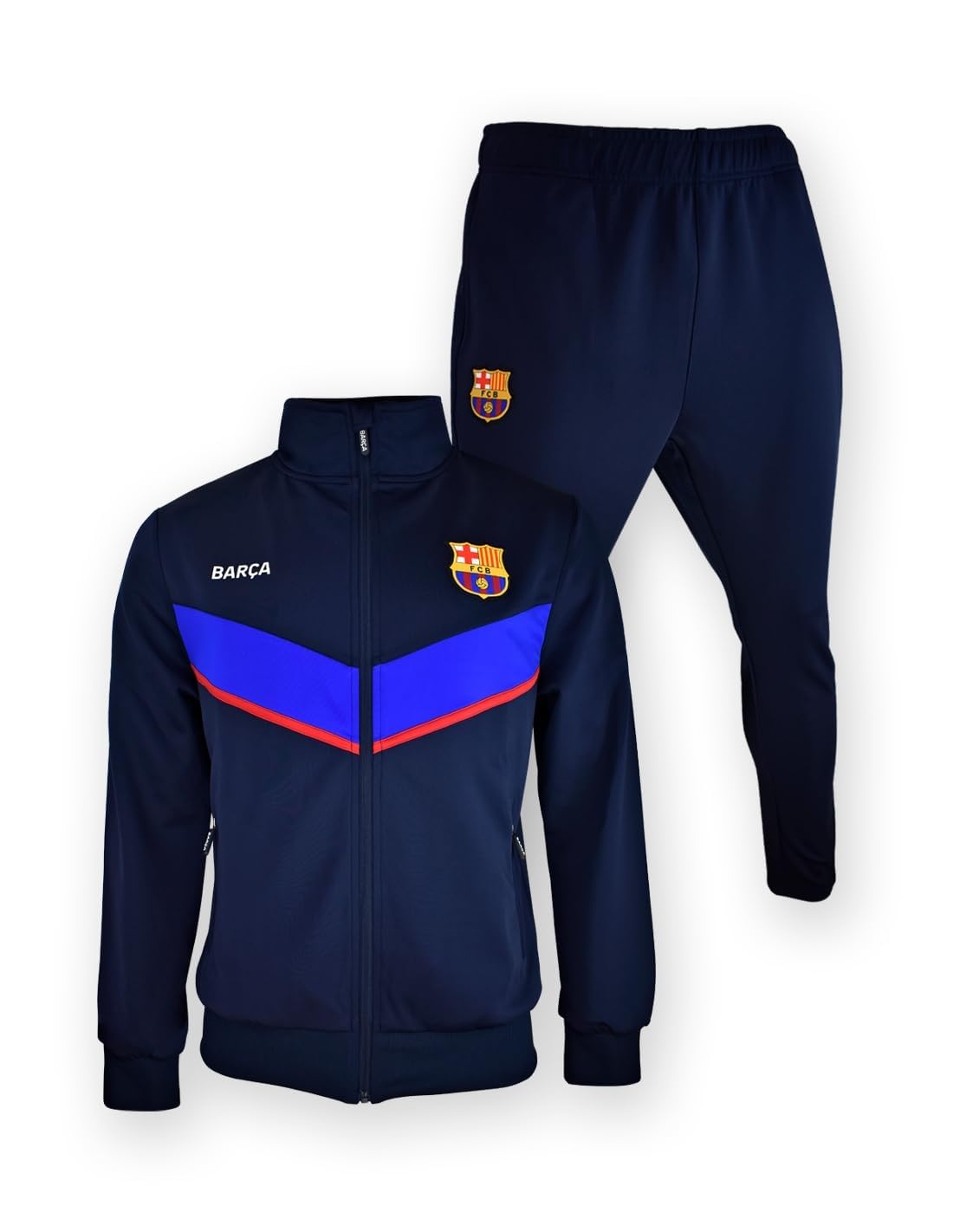 Chándal Fútbol Club Barcelona Iconic Dos Piezas Chaqueta y pantalón Infantil Producto Oficial Poliester - 8
