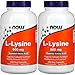 NOW Foods L-lysine 500 mg, 250 Capsules (Pack of 2)