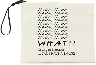 Nana Gifts, Nana Make Up Bag Cosmetic Bag for Women, Grandma Grandmother Birthday Gifts for Nana from Grandson Granddaughter, Grandma Nana Gifts from Grandchildren, Nana Gifts from Grandkids