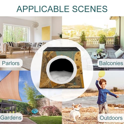 Maison pour chat Cheese Pet Hut | Panier capsule chaud pour le salon - 4