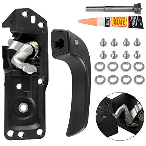 E-Vniko Front Left Driver Side Interior Door Handle for 2007-2013 Chevy Silverado GMC Sierra 1500 2007-2014 2500 HD Tahoe Suburban Escalade Replaces 20833606 20871488 80374