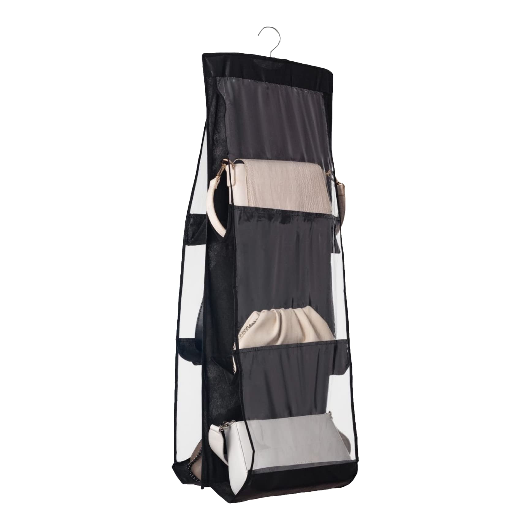 Organizzatore Girevole Appendibile 6 Tasche - Per Scarpe, Borse, Accessori, Colore Fuxia - Foto 6