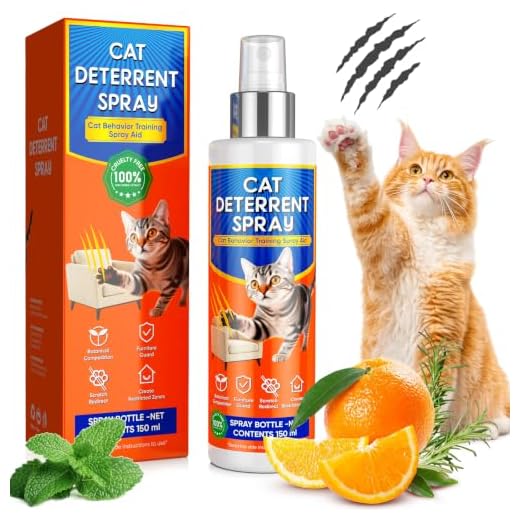 reatoy Cat Deterrent Spray for Furniture Protection, Anti Scratch and Urine Marking, Plant-Based Safe Formula for Indoor & Outdoor 150ML 5