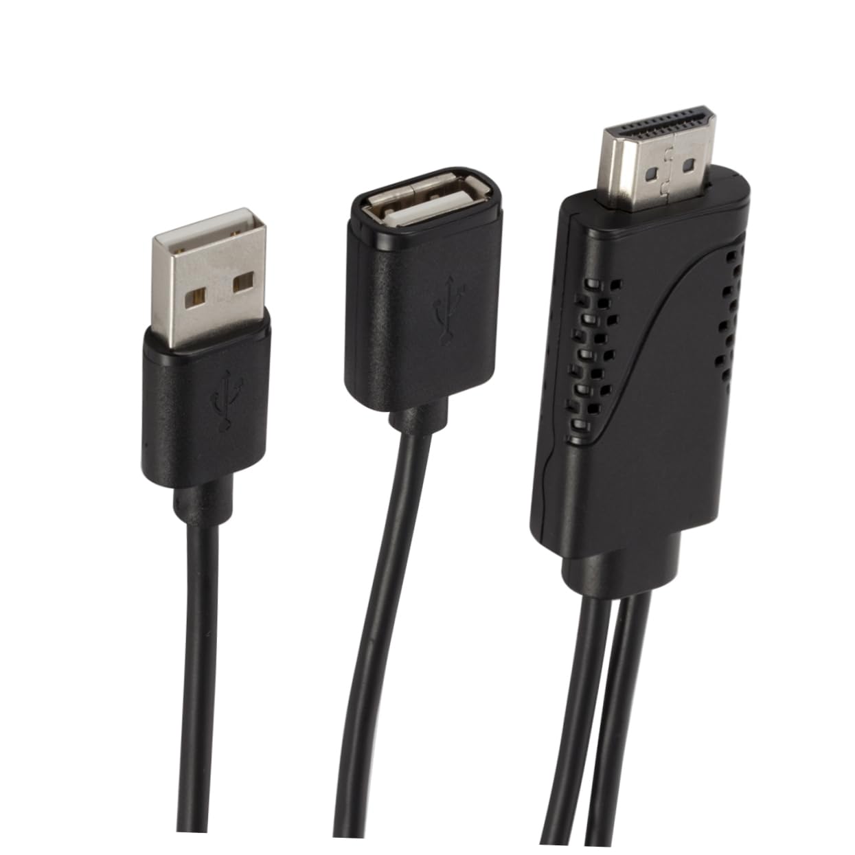 OSALADI 2stücke Usb Adapter Kabel Für Ios Und Usb Female Zu Male Kompatibel Mit Hdtv Schwarz Für Medienübertragung Und Gleichzeitiges Laden
