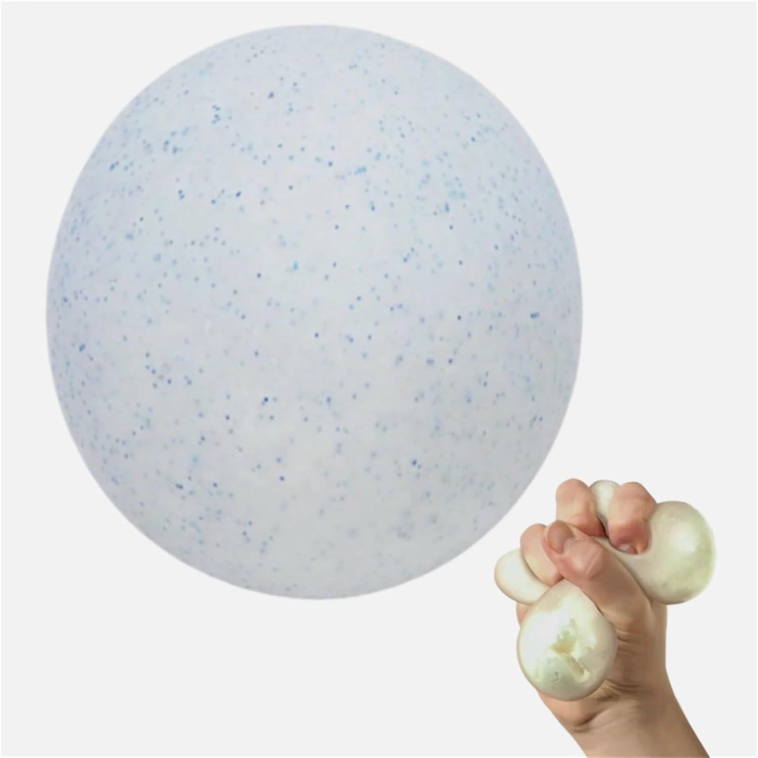 Snowball Stress Relief Squishy Toys, Squeeze&Play Sensory Fidget Toys for Adults Anxiety Relief Slow Rise Portable Desk Toys, Easter Basket Stuffers Birthday Gifts