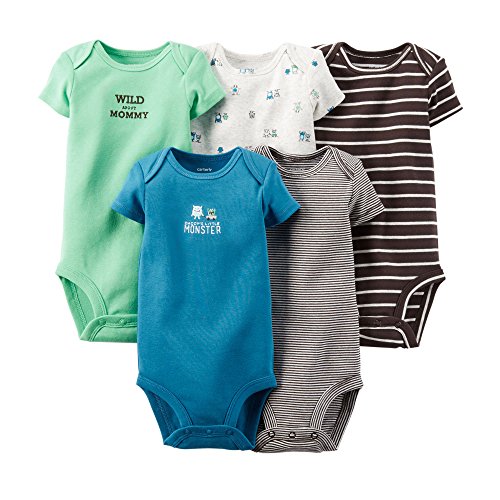 Image of Carter's Unisex Baby 5-Pack Bodysuits