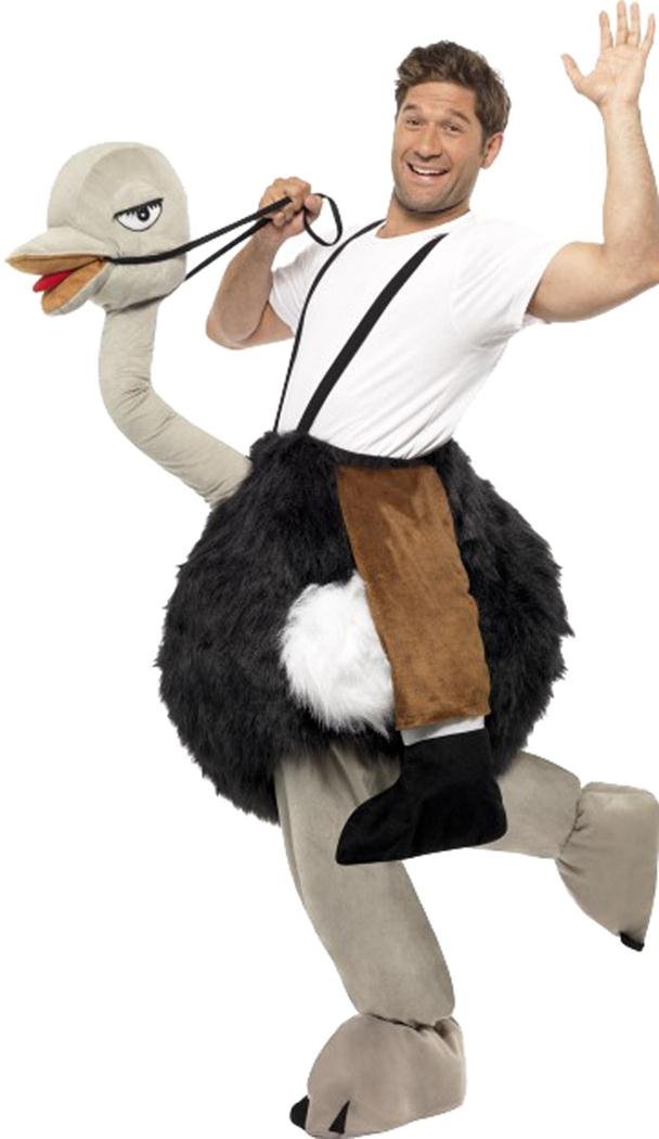 Smiffy's Adult Ride On Ostrich With Hanging Fake Legs Costume