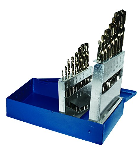Century Drill & Tool 26115 Pro Grade Cobalt Drill Bit Set, 15-Piece