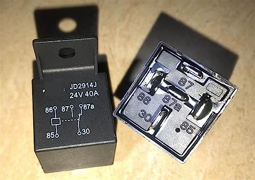Relé JD2914J 24V 40A evita sobrecalentamiento con base fija