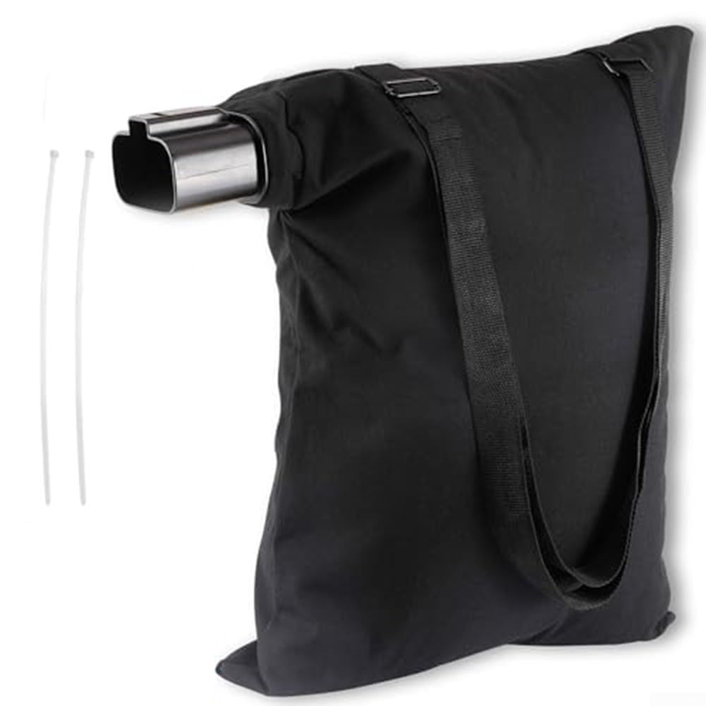 Replacement Leaf Blower Vacuum Bag Compatible With For Black And Decker Bv2900 Bv3100 Models Cotton Blend Fabric With Secure Zipper Closure For Efficient Yard Debris Collection And Management Kit
