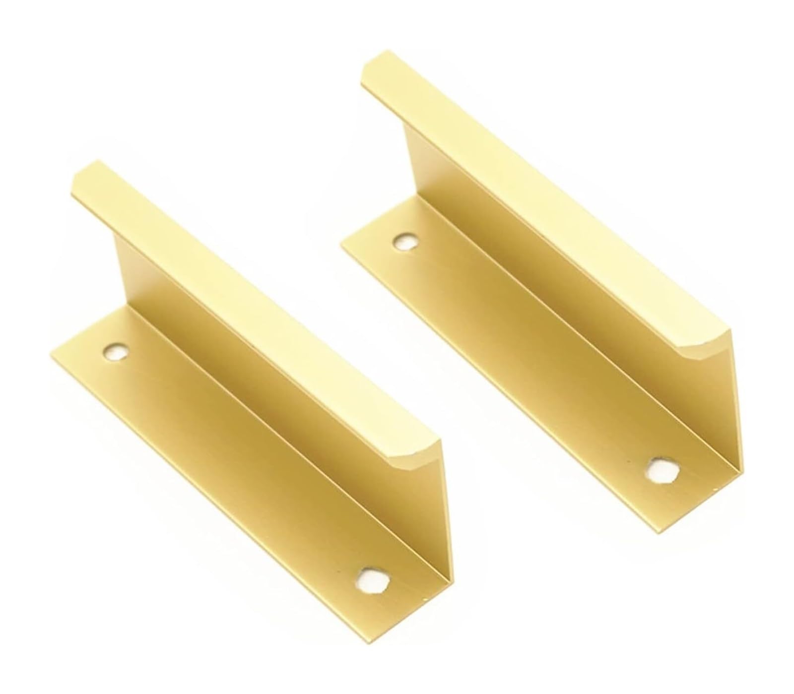 Evwgnpqrv One Color Concealed Drawer Handles, Concealed Drawer Handles 2 Pack Aluminum Alloy Multiple Sizes For Wardrobe(Hole Distance 160Mm)