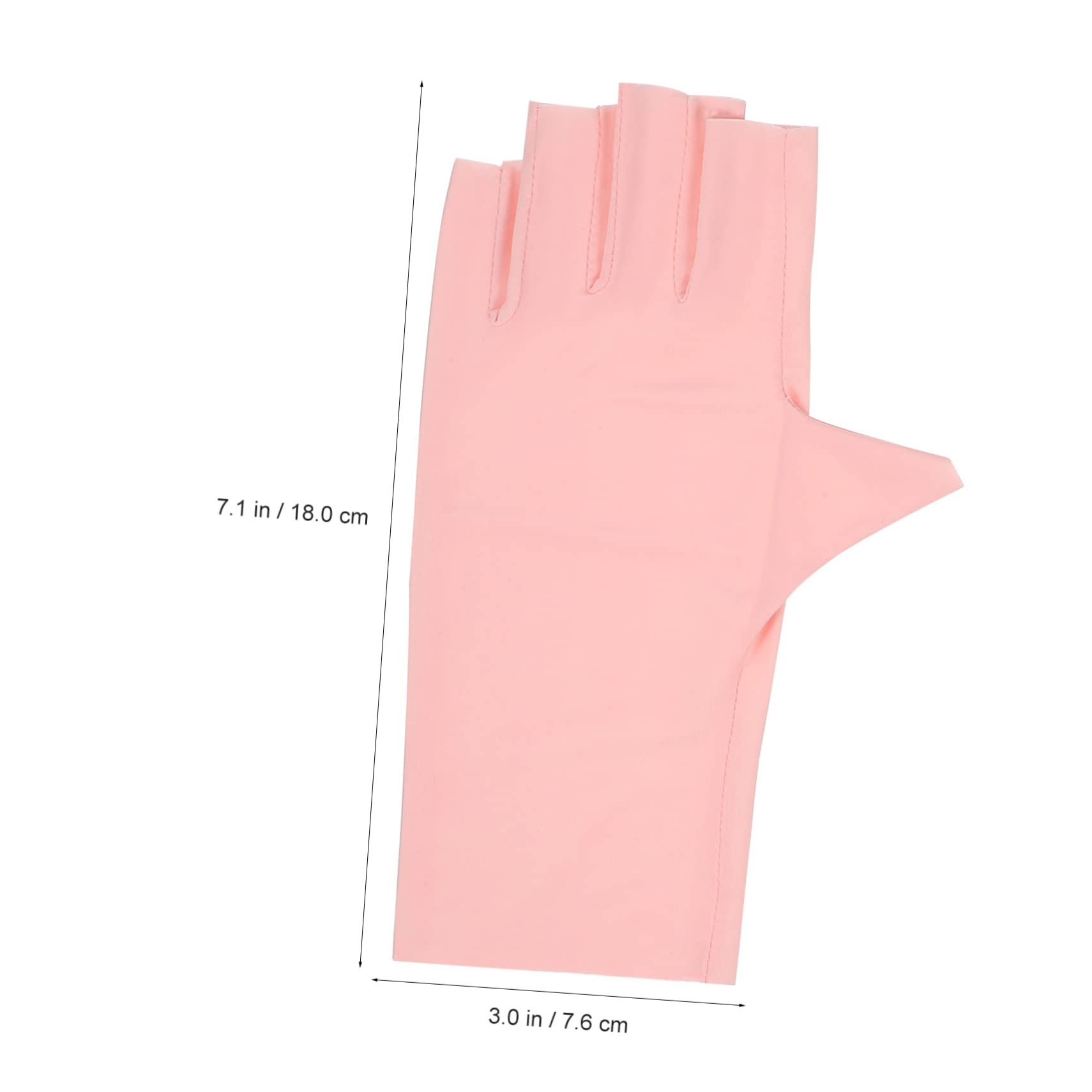 Healvian 12pares Guantes Uv Para Manicura De Gel De Guantes Sin Dedos Diseño Transpirable y Elástico Protección Uv Para Mujeres y Niñas