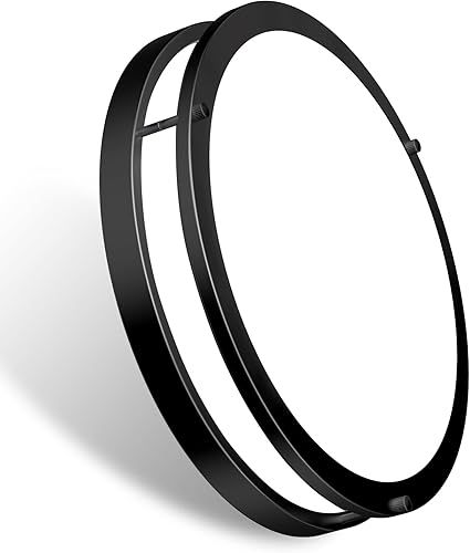 E ENERGETIC LIGHTING Lámpara de techo LED de 10 pulgadas, luz blanca diurna de 5000 K, luz de techo regulable para dormitorio, cocina, 20 W, 1200