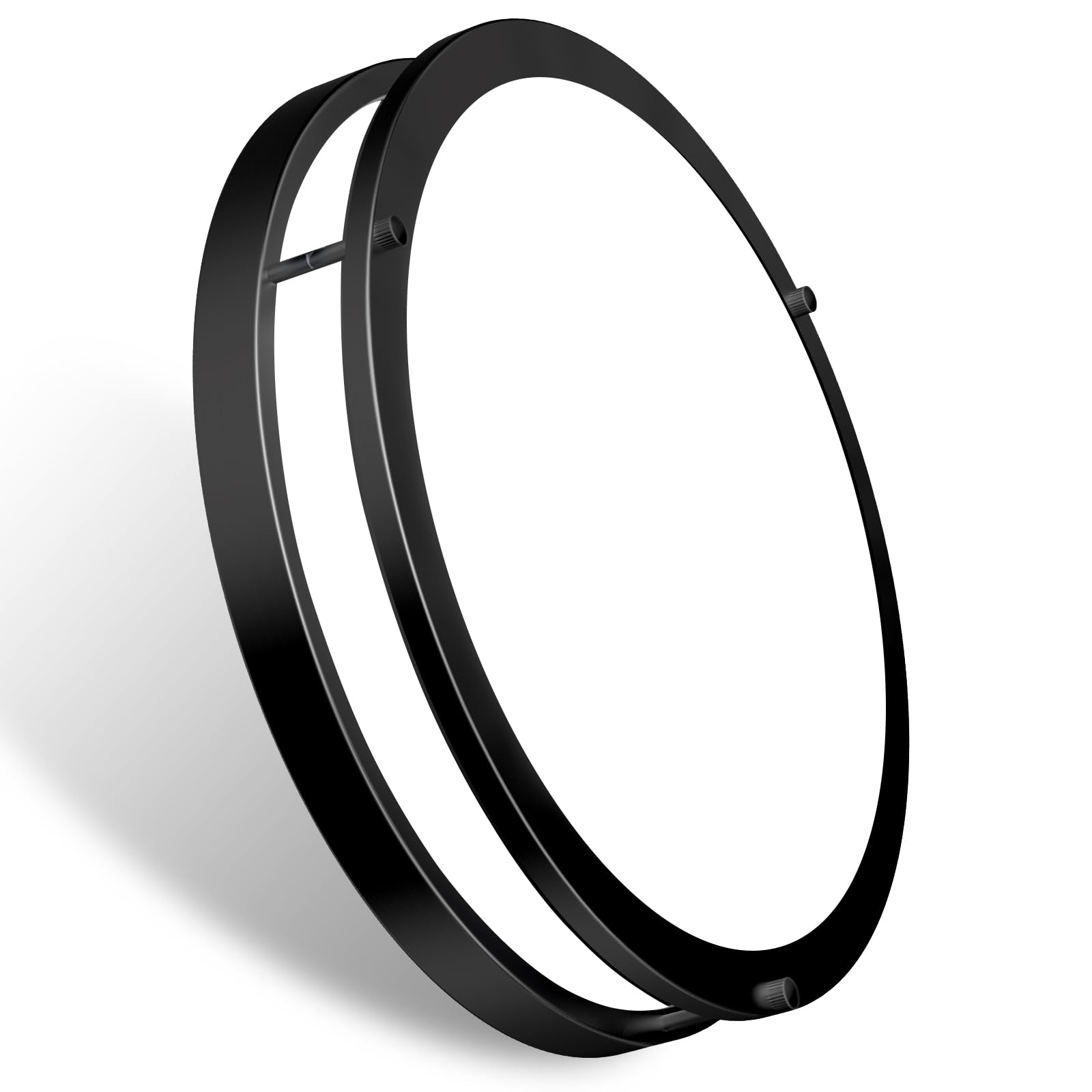 Energetic 14 Inch LED Flush Mount Ceiling Light Fixture, 3000K/4000K/5000K Color Adjustbale, Dimmable Ceiling Light for Bedroom, Kitchen, Bathroom, Study, 24W, 1560LM, Black, ETL Listed, 1 Pack