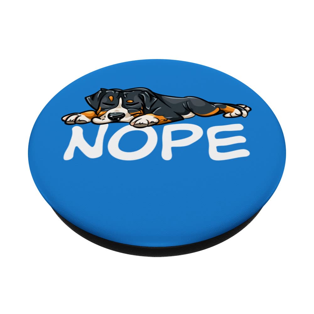 Cute Swissy Dog Artwork GSMD Greater Swiss Mountain Dog PopSockets Swappable PopGrip, Black - Image 2