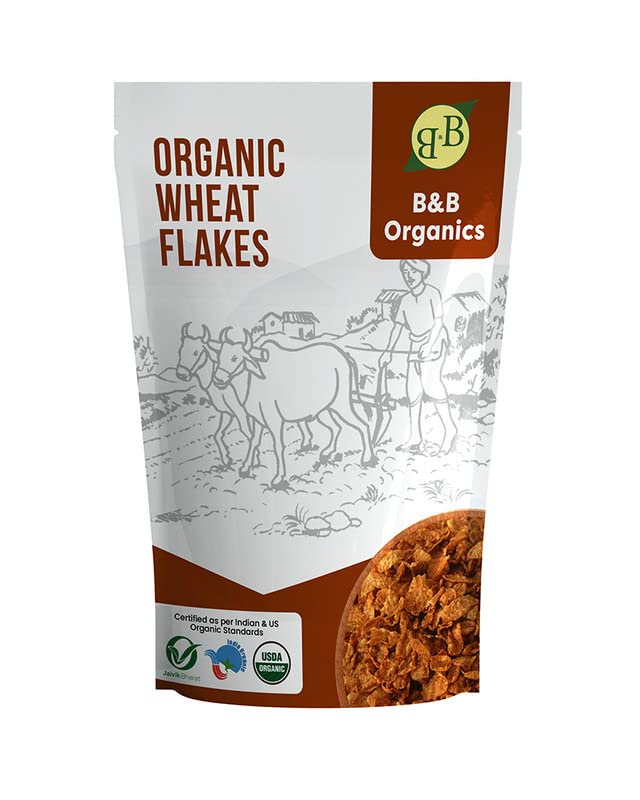 B&B Organics Wheat Flakes (1kg)/ Traditional Millet flakes/Wheat Aval (B07F44CP4K) Amazon Price History, Amazon Price Tracker