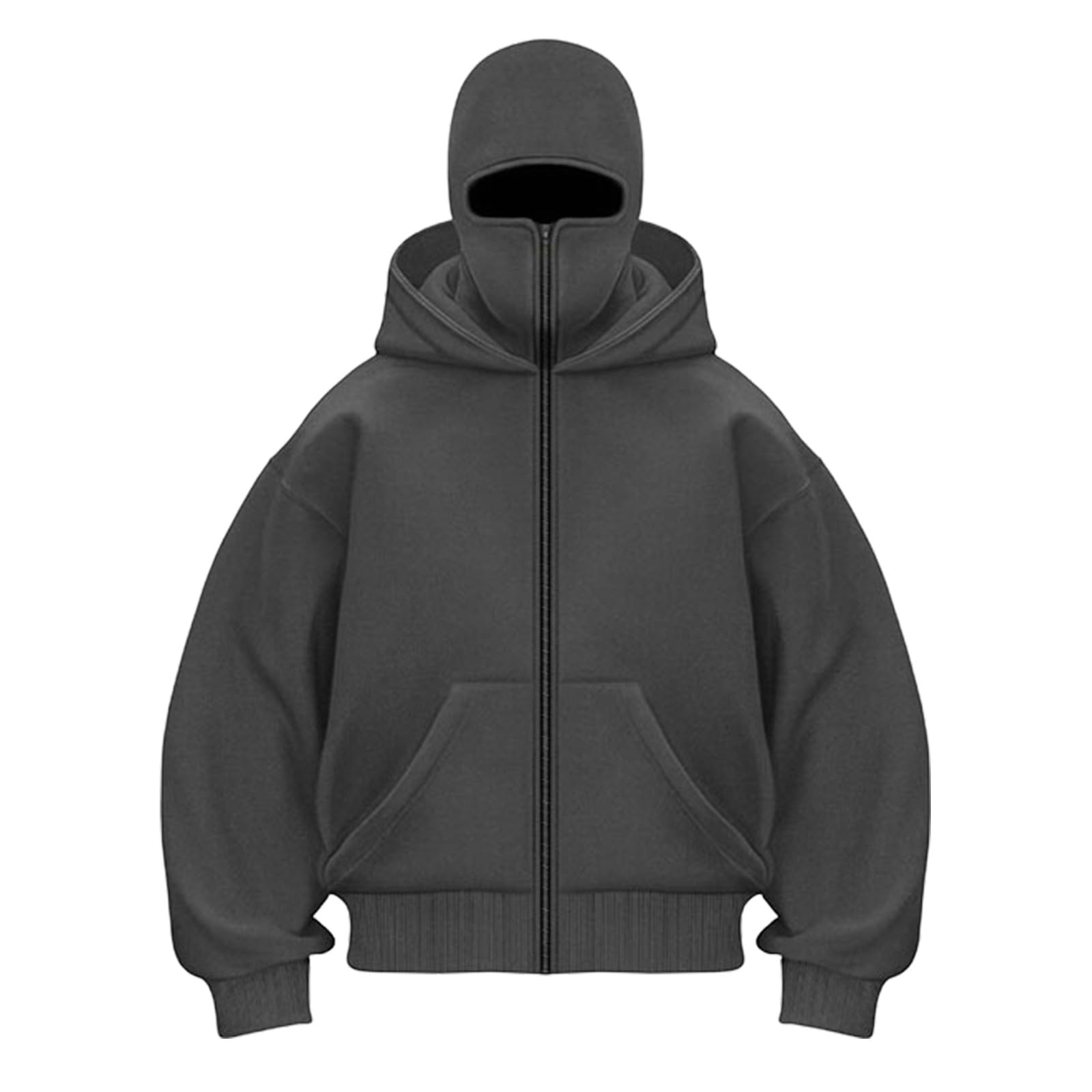 Kominiarka bluza z kapturem zapinana na zamek dla mężczyzn na co dzień wiatroodporna na zamek błyskawiczny bluza z kapturem ninja bluza z długim rękawem bluza z kapturem odzież wierzchnia z