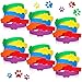 36 Pieces Paw Print Silicone Wristband Paw Print Rubber Bracelets Dog Patrol Stretch Bracelets in 6 Solid Colors Animal Theme Wristband Gravure Waterproof Bracelets for Student Activity Party Supplies