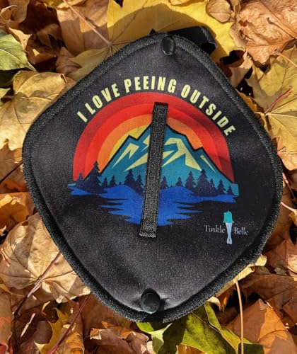 Tinkle Belle Pee Cloth: Pee rag for Outdoors, Reusable Absorbent Wipe, Eco-Friendly Alternative to Toilet Paper, Hygienic Female Urination Solution for Camping, Hiking, Travel (I Love Peeing Outside)