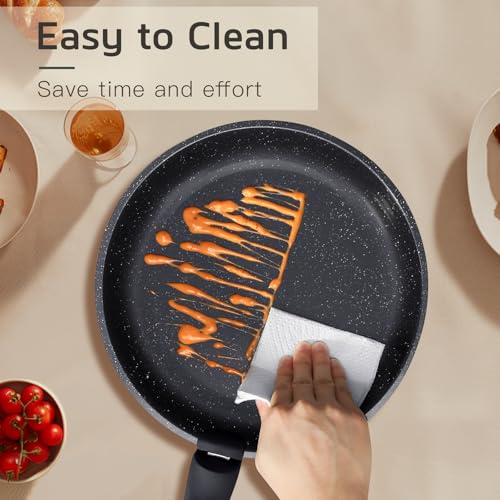 Image of GiPP Ceramic Pots and Pans Set Non Stick, Nonstick Detachable Handle Cookware Sets, Healthy Non Toxic PFAS PFOA & PTFE Free, Dishwasher &Oven Safe, Induction Kitchen Pot and Pan, 17 Piece Gray