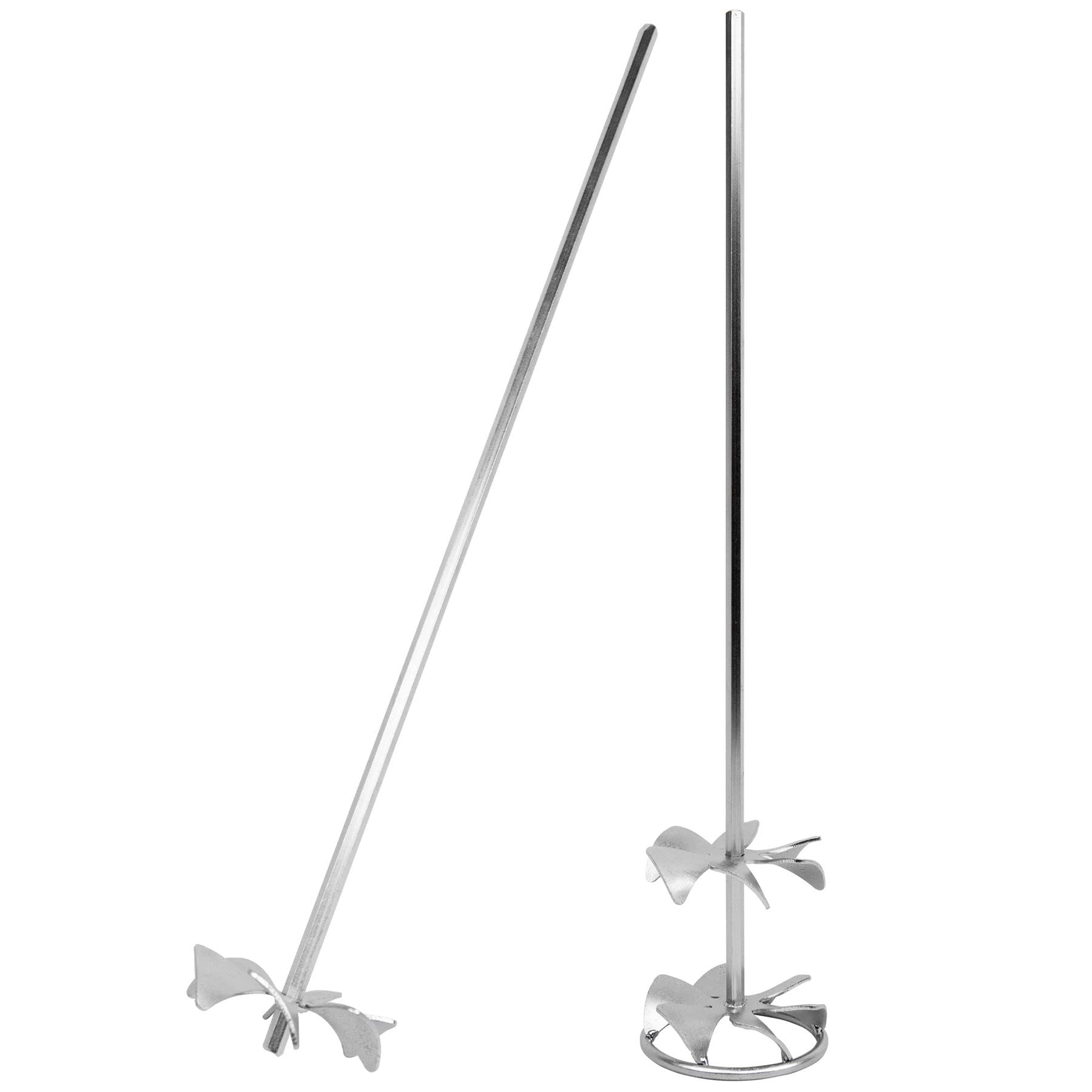 Toolty Mixing Paddle Stirer Agitator for Liquid Materials and Resins 90mm Powder Galvanized Steel Set DIY S087