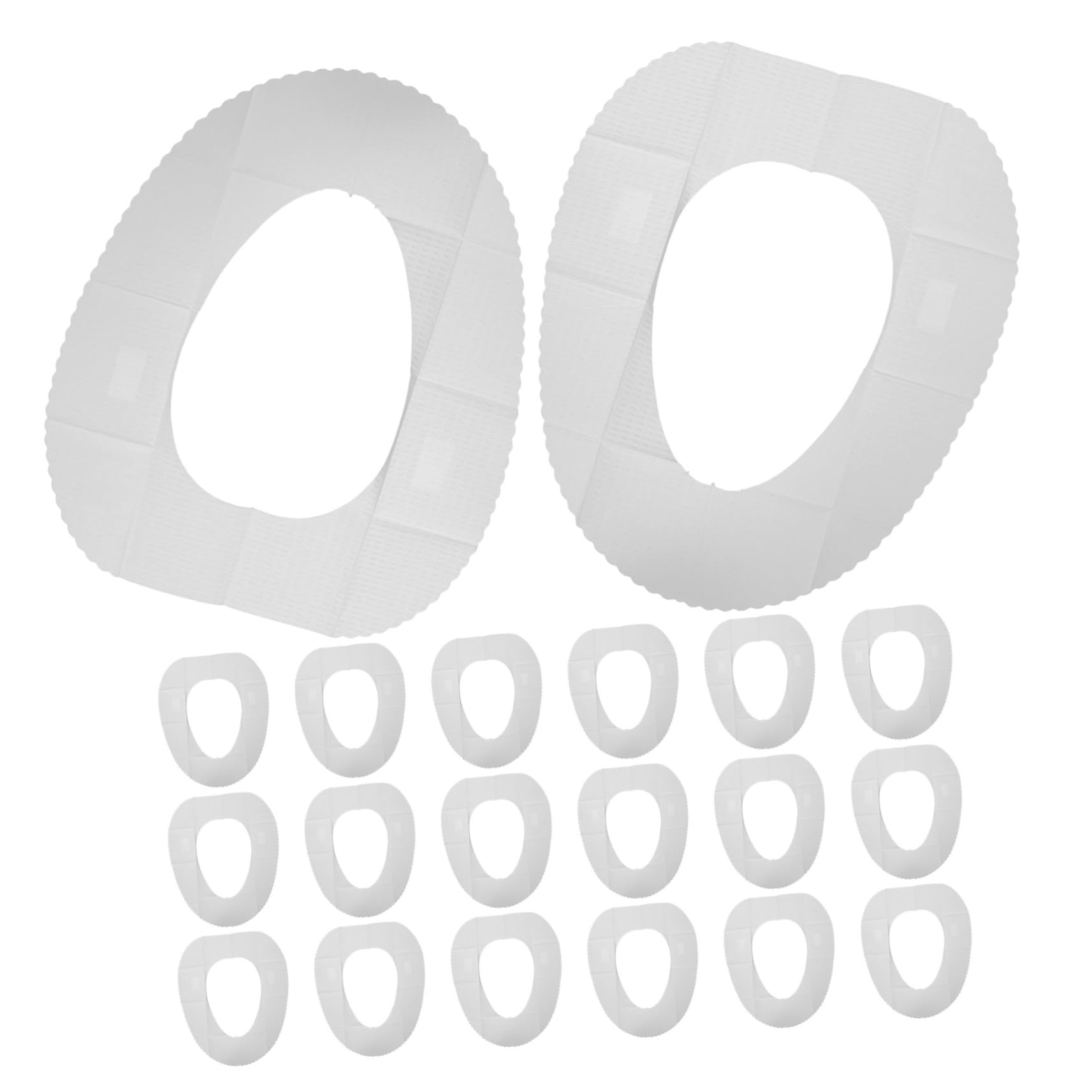 Garneck 20pcs Disposable Toilet Seat Cover Waterproof Mat Toilet Pad Sanitary Pad for Home Office Hotel Shop