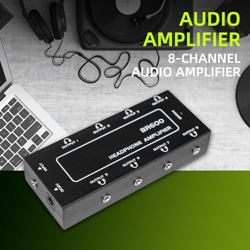 Répartiteur audio 9 jack stéréo avec alimentation 12V pour casques - 2