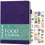 Legend Food Journal - 6-Monats-Wellness-Tagebuch zum Verfolgen von Mahlzeiten, Kalorien, Makros & Übung - Gewichtsverlustplaner & Diät-Tracker - Tagesprotokoll zur Gewichtsreduktion & Ernährung - 17,8