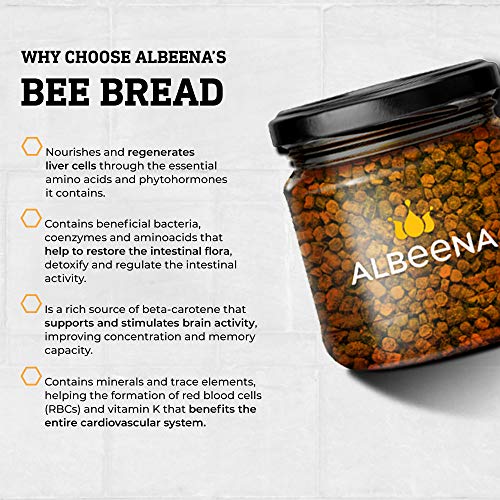 Albeena Rislpr ALBEENA Bee Bread 300g- Fresh Bee Bread- 100% All Natural Bee Bread ...