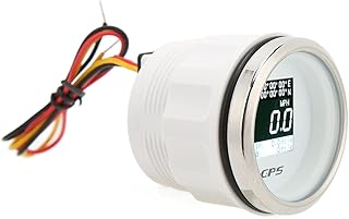 CHICIRIS GPS Speedometer, 52mm GPS Speedometer Odometer DC 9‑32V Mileage IP67 Waterproof Antifog Universal for Boat RV Motorcycle Other Transport
