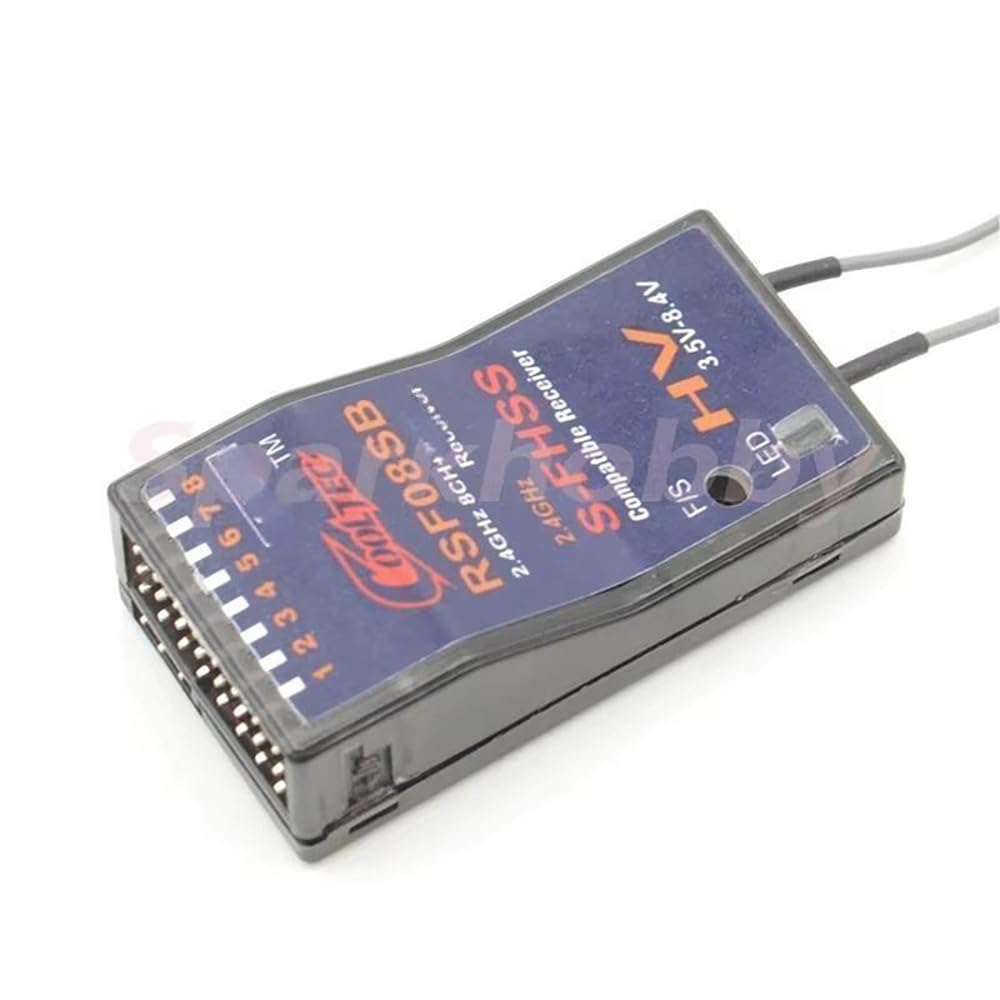 Cooltechnology RSF08SB Récepteur Futaba S-FHSS 8CH+SBUS compatible pour 10J, 8J, 6K, 6J, 14sg, T16SZ, 18MZWC, 18SZ, TM-FH