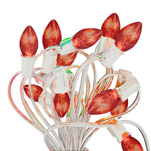 Set de 25 Luces C9 Naranja para Exterior 25FT Cordón