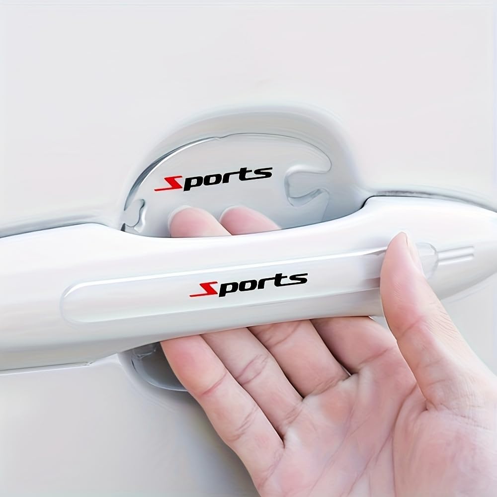 R-timer 8 Pcs Car Door Handle Scratch Protectors for Citroen Elysee Xsara Picasso Saxo Cactus, Car Door Cup Protective Film Hand Grip Paint Protection Cover PVC