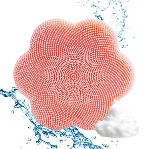 Exfoliador Facial Silicona Manual Impermeable con Forma Floral