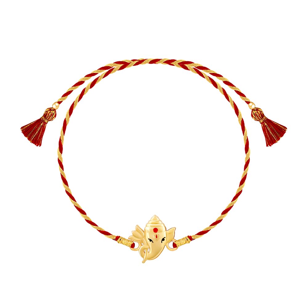 GIVA 925 Silver Golden Bala Ganpati Rakhi | Gifts for Men and Boys | With Certificate of Authenticity and 925 Stamp | 6 Months Warranty* (B0D7D49TNN) Amazon Price History, Amazon Price Tracker