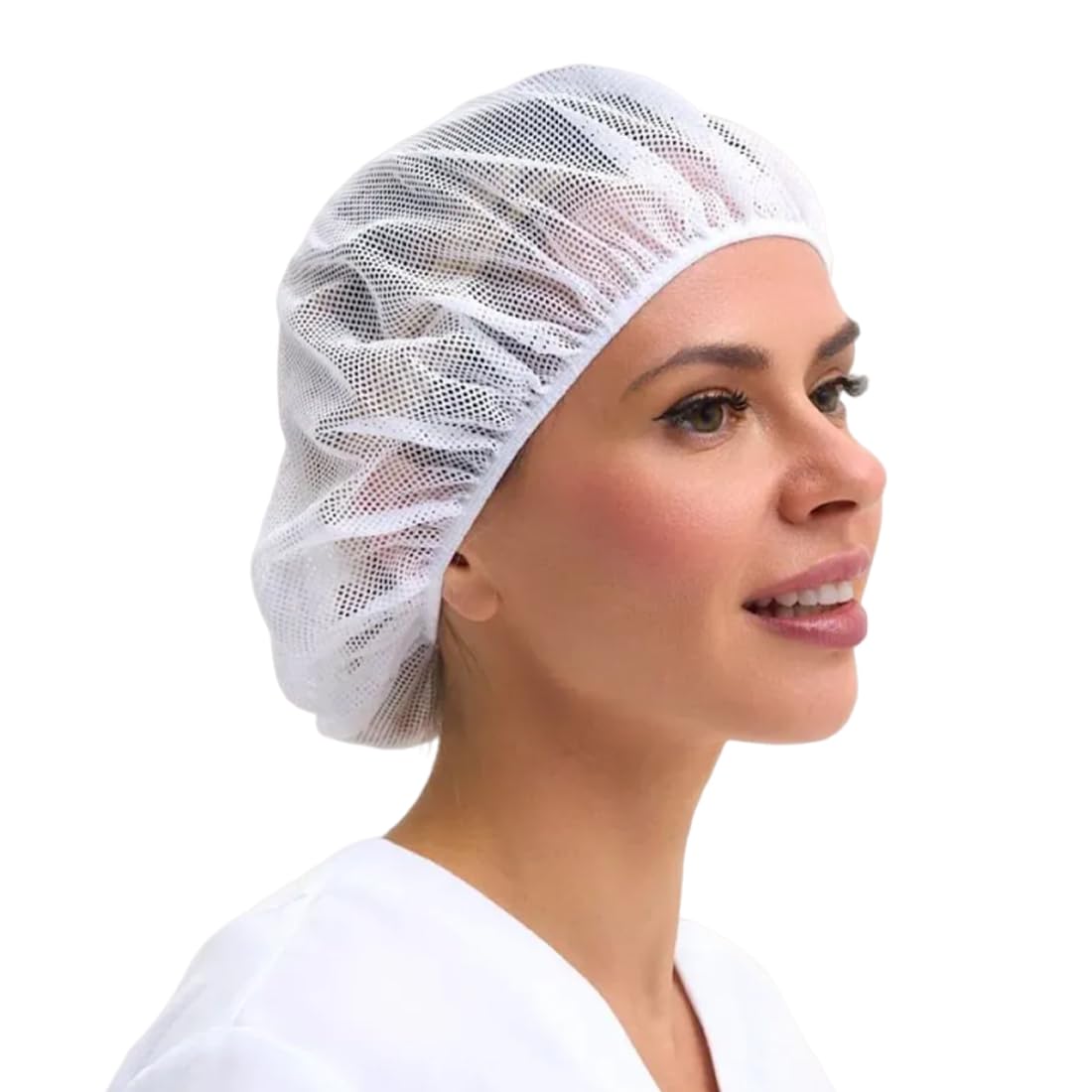 Rete Elastica Per Capelli Cucina Cappello Da Cuoco Unisex Regolabile Riutilizzabile Lavabile 4 Pezzi