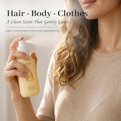 Image of Hair Perfume for Women, Vanilla Cream Alcohol-Free Hair & Body Mist, 100ml