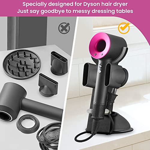 Hair Dryer Holder,Bathroom Organizer For Supersonic Hairdryer Care Tools,Magnetic Stand Holder With Power Plug Cable Organizer,Hair Dryer Holder For Supersonic, Hair Dryer Stand #TOP6