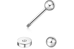 Limerencia Hypoallergenic F136 Implant Grade Tiny Screw Ball Studs