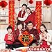 68PCS Chinese New Year Decoration, 2024 Lunar New Year Decor Red Paper Lanterns Felt Lucky Hanging Ornaments Chinese Fu Character Window Decor Chinese Couplets for Spring Festival Party Décor