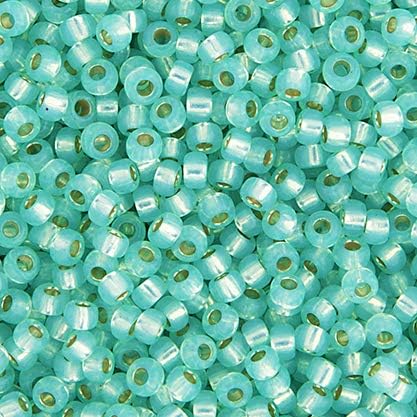 Miyuki Seed Bead 6/0 APX.22g - Aqua Green SL Opal Dyed Alabaster Japanese Glass Seed Beads