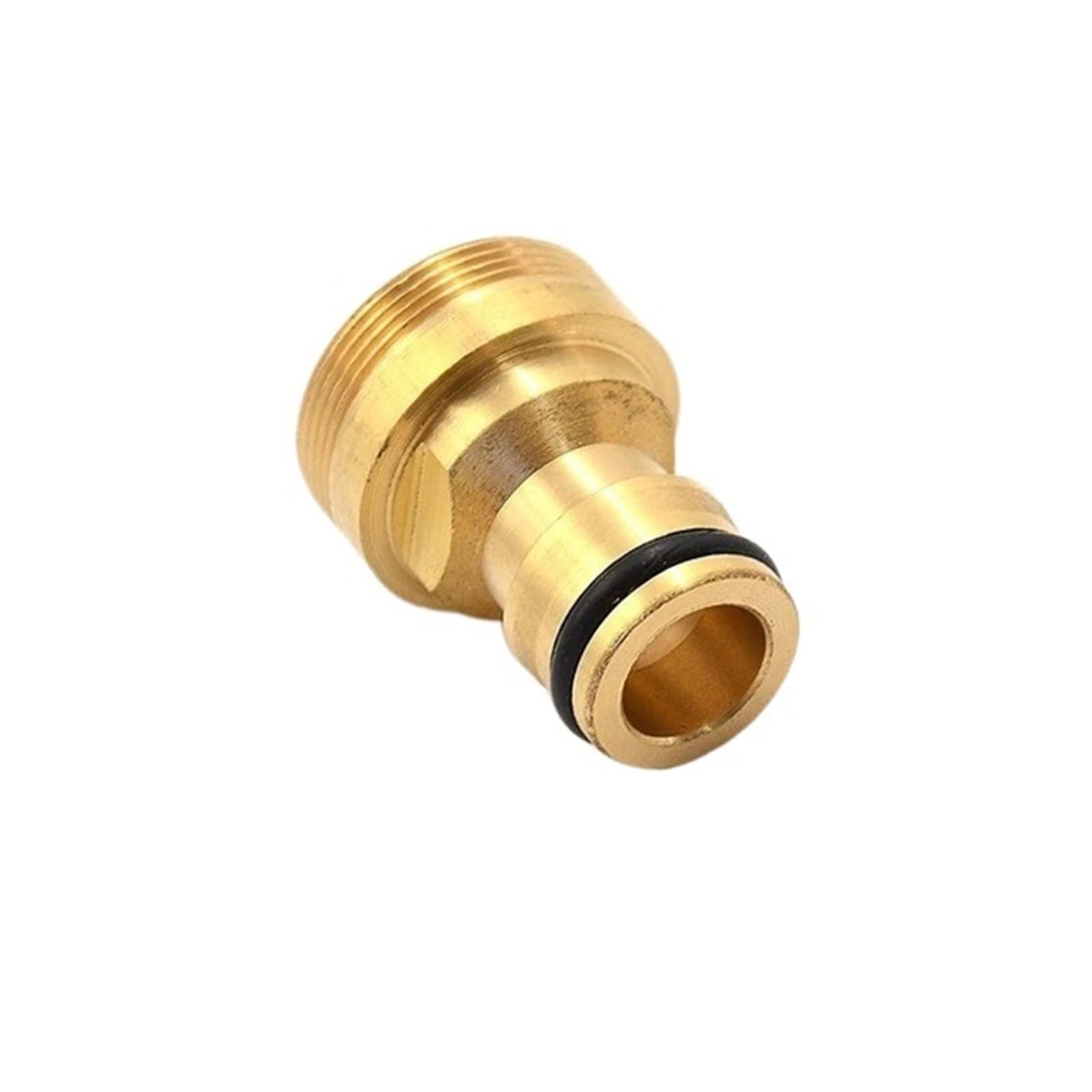 Conector rápido para grifo de tubería de riego de jardín Ajuste 1pc Adaptador de conector rápido macho de latón Conector de grifo de tubería de manguera de agua de jardín (Color : Brass) (Brass)
