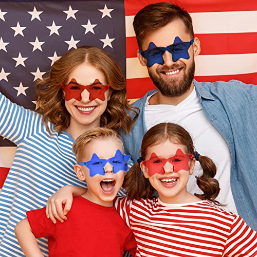 12/24 Pack Rimless Star Sunglasses for Women Men, Fun Pentagram Glasses Colorful Sunglasses Party Favors Set4