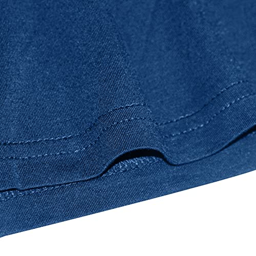 ASHER FASHION Mens Nightgown Henley Nightshirt for Sleeping Long Sleeve Big and Tall Nightwear, Loose Kaftan Sleepwear4