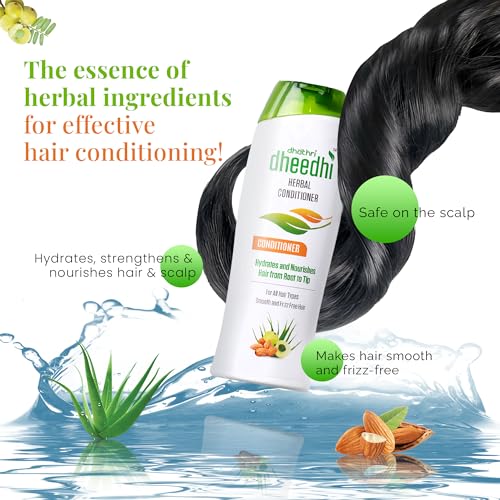 Dhathri Dheedhi Hair Conditioner, Hair conditioner for Dry Frizzy Hair, Safe on the Scalp, Moisturizes Hair Strands, 200ml - Image 3