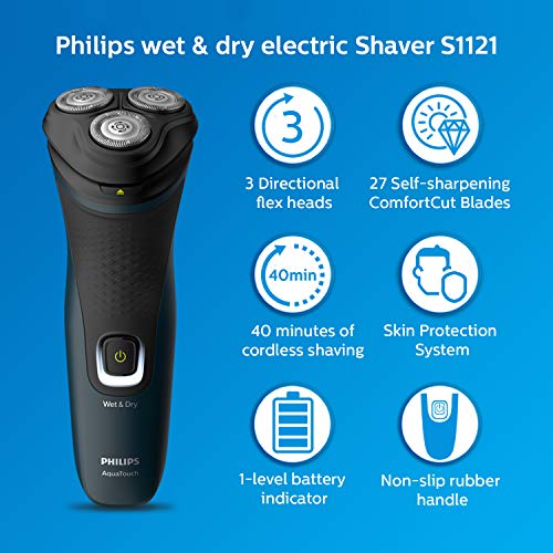 Image of PHILIPS Multi Grooming Kit MG3710 /65, 9-in-1 (New Model), Face, Head and Body - All-in-one Trimmer, 60 Mins Run Time & S1121 /45 Cordless Electric Shaver, Up to 40 Min of Shaving