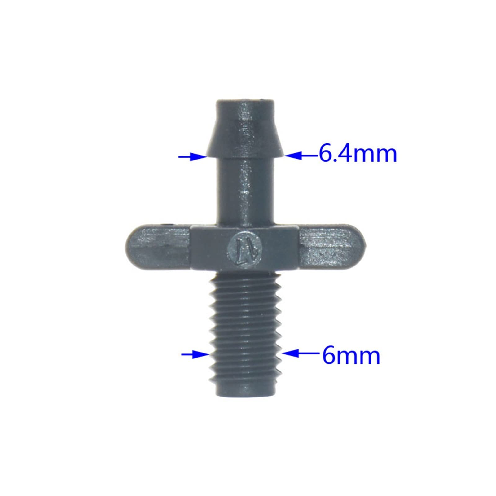 Raccord D'Arrosage Pour Tuyau D'Arrosage, 1 000 Pièces, Raccord Coudé 1/4" 1/8" Avec Embout Cannelé Droit 6 Mm/Orange