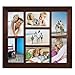 Malden 2009-70 Berkeley 4 by 6 Beveled Wood Edge 7 Opening Collage Frames, Walnut